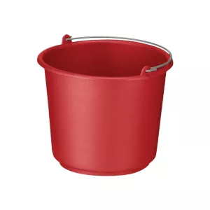 Seau rond rouge 12 litres - gradué